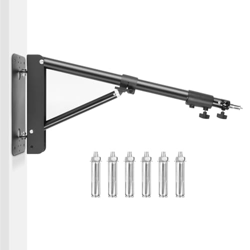 Wall Mount Triangle Boom Arm, 180º Flexible Rotation, for Photography Strobe Light, Monolight, Softbox, Umbrella, Reflector and Ring Light, 180º Flexible Rotation, 180º Flexible Rotation von SEDGEWIN