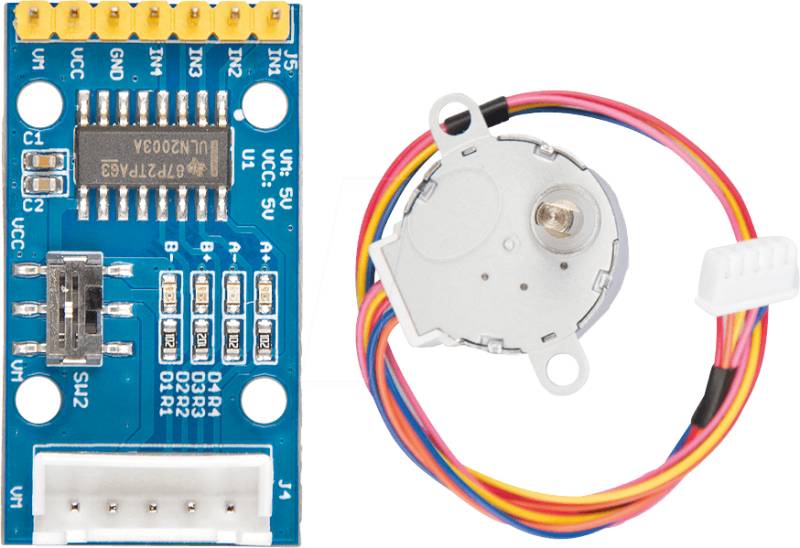 ARD STEP MOTOR - Arduino - Motorsteuerung inkl. Schrittmotor, ULN2003A von SEEED