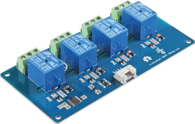 GRV RELAIS 4CH - Arduino - Relais-Modul, 4 Channel, 5 V, SRD-05VDC-SL-C von SEEED