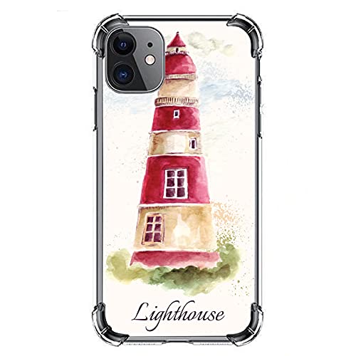 Aquarell Leuchtturm Illustration iPhone 11 Transparente Hülle Stoßfest Schutzhalterung Kompatibel mit iPhone 11 Cover Weiche Gummi Bumper Handyhülle 6,1 Zoll Aquarell Leuchtturm Illustration iPhone 11 Transparente Hülle Stoßfest Schutzhalterung Kompatibel mit iPhone 11 Cover Weiche Gummi Bumper Handyhülle 6,1 Zoll von SEEKJOYS