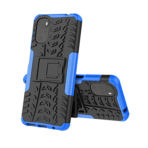 SEEKO Hülle für Motorola Moto G22, Militärstandard Strapazierfähig Robust Handyhülle Outdoor Stoßfest Handy Case Schutzhülle mit Stabilem Ständer - Blau von SEEKO