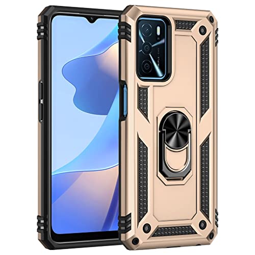 SEEKO Hülle für Oppo A54s / Oppo A16 / Oppo A16s, Militär Strapazierfähig Robust Handyhülle Outdoor Stoßfest Silikon TPU + PC Handy Case Schutzhülle mit 360 Grad Ring Ständer - Gold SEEKO Hülle für Oppo A54s / Oppo A16 / Oppo A16s, Militär Strapazierfähig Robust Handyhülle Outdoor Stoßfest Silikon TPU + PC Handy Case Schutzhülle mit 360 Grad Ring Ständer - Gold von SEEKO