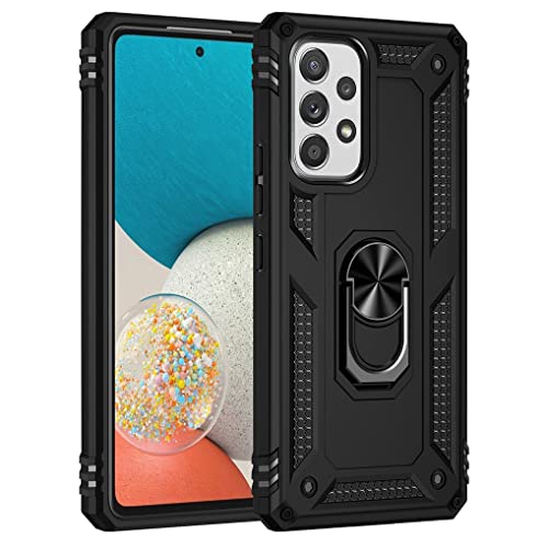 SEEKO Hülle für Samsung Galaxy A33 5G, Militär Strapazierfähig Robust Handyhülle Outdoor Stoßfest Silikon TPU + PC Handy Case Schutzhülle mit 360 Grad Ring Ständer - Schwarz SEEKO Hülle für Samsung Galaxy A33 5G, Militär Strapazierfähig Robust Handyhülle Outdoor Stoßfest Silikon TPU + PC Handy Case Schutzhülle mit 360 Grad Ring Ständer - Schwarz von SEEKO