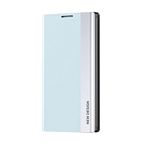 SEEKO Hülle für Samsung Galaxy A53 5G, Handyhülle Cover Flip PU Leder Case Ultradünn PC Schutzhülle, Magnetverschluss Standfunktion Robuste Silikon Klapphülle - Hellblau von SEEKO