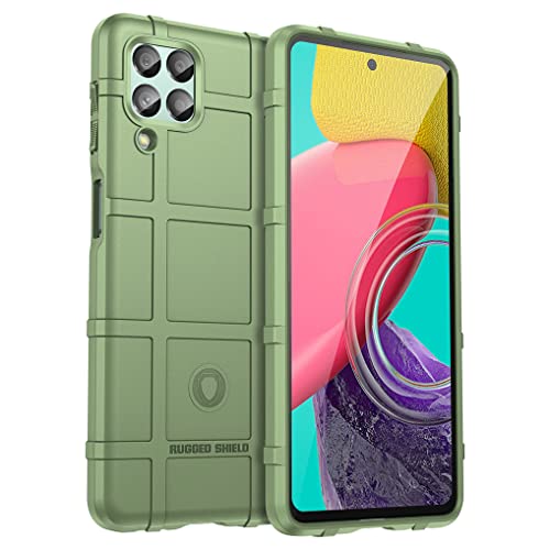 SEEKO Hülle für Samsung Galaxy M53 5G, [Fallschutz, rutschfest] Militär-Case Ultra-dünne Stylische Schutzhülle, Hochwertiges TPU Silikon Stoßfest Handyhülle - Grün von SEEKO
