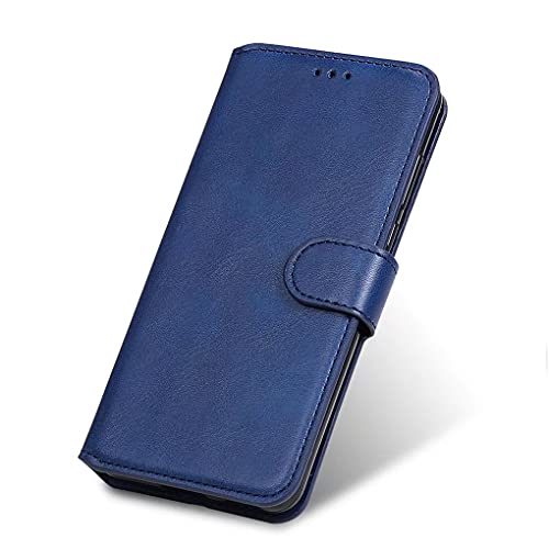 SEEKO Leder Hülle für Vivo Y01, Handyhülle Flip Case Brieftasche Schutzhülle, Premium PU [Ständer/Kartenfach/Magnetic Snap] Stoßfest Klapphülle - Blau von SEEKO