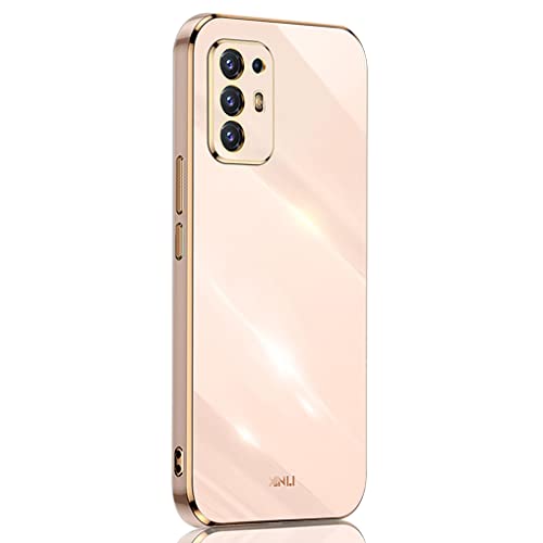 SEEKO Schutzhülle für Oppo A94 5G, ultradünn, elegant, aus weichem Silikon, galvanisiert, Phnom Penh Design, glänzend, stoßfest, TPU-Gel, robust, Rosa von SEEKO