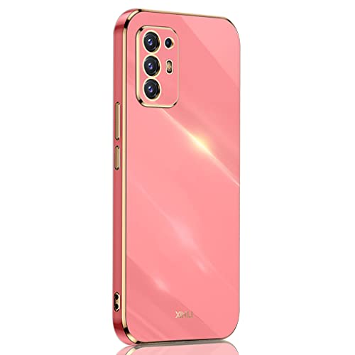 SEEKO Schutzhülle für Oppo A94 5G, ultradünn, elegant, aus weichem Silikon, galvanisiert, Phnom Penh Design, glänzend, stoßfest, TPU-Gel, robust, Rot von SEEKO