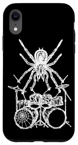 Hülle für iPhone XR Spinne spielt Schlagzeug Lustiger Schlagzeuger Coole Musiker Rockband Hülle für iPhone XR Spinne spielt Schlagzeug Lustiger Schlagzeuger Coole Musiker Rockband von SEEMBO