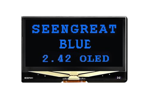 2.42inch OLED Display Module - 128x64 Resolution, SPI/I2C, Fits Raspberry Pi, Arduino, SSD1309 Driver Chip (Blue) von SEENGREAT