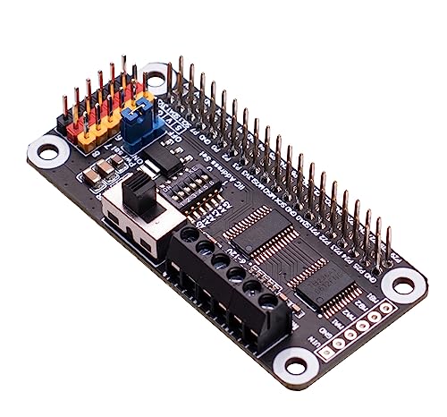 SEENGREAT Motor Servo Driver Module PCA9685 TB6612 Dual Chips for Raspberry Pi Zero/Zero W/Zero WH/2B 3B/3B+/4B 16PWM Output Separate Power Switch I2C Address Setting DIP Switch von SEENGREAT
