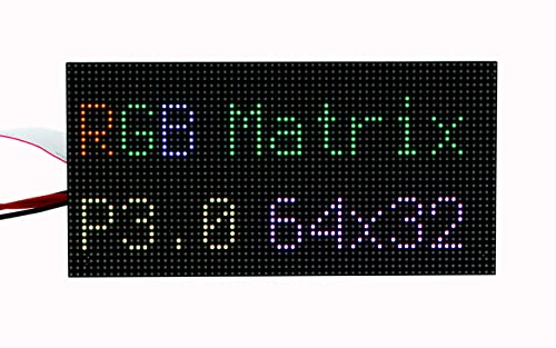 SEENGREAT RGB Full-Color LED Matrix Panel Display 64×32 Pixels for Raspberry Pi, 3mm Pitch, Onboard 2048 RGB LEDs von SEENGREAT