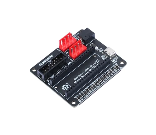 SEENGREAT RGB Matrix Adapter Board Converter for Raspberry Pi Series and Raspberry Pi Pico, with One HUB75 Interface, Two Power Input Connectors Type-C and DC-044 von SEENGREAT