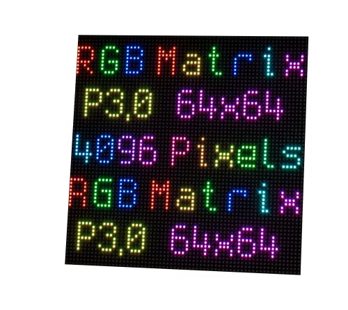 SeenGreat 64x64 RGB LED Matrix Panel Full-Color LED Display for Raspberry Pi 4B+ 4B 3B+ 3B 2B+ Zero W WH 2 W Pico ESP32 Ardui 3mm Pitch 4096 LEDs von SEENGREAT