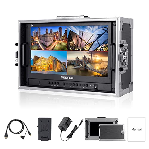 SEETEC ATEM156-CO 15,6 Zoll 1920 x 1080 Full HD Live Streaming Tragbarer Broadcast Direction Monitor mit 4 HDMI-Ausgangseingängen für Atem Mini Video Switcher Mixer SEETEC ATEM156-CO 15,6 Zoll 1920 x 1080 Full HD Live Streaming Tragbarer Broadcast Direction Monitor mit 4 HDMI-Ausgangseingängen für Atem Mini Video Switcher Mixer von SEETEC