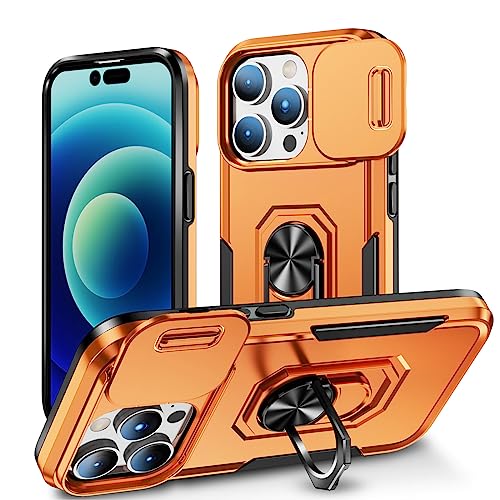SEFING Phone Case for 14 Pro Max Case with Magnetic Ring, with Slide Camera Cover, Military Grade Drop Portective Case Slim Thin Phone Case for iPhone 14 Pro Max - Orange SEFING Phone Case for 14 Pro Max Case with Magnetic Ring, with Slide Camera Cover, Military Grade Drop Portective Case Slim Thin Phone Case for iPhone 14 Pro Max - Orange von SEFING