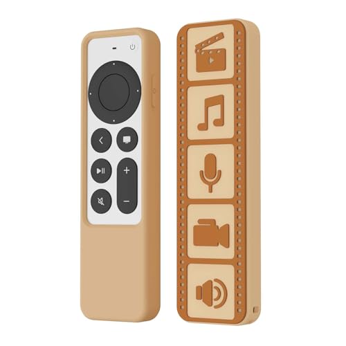 SEIAIYG Hülle Kompatibel mit Apple TV 4K 2022/2021, Leichte Waschbar Silikon Schutzhülle, Staubdicht, Fernbedienung Hülle - Braun SEIAIYG Hülle Kompatibel mit Apple TV 4K 2022/2021, Leichte Waschbar Silikon Schutzhülle, Staubdicht, Fernbedienung Hülle - Braun von SEIAIYG