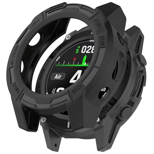 SEIAIYG Hülle Kompatibel mit Garmin Instinct 3 50mm, Weiche TPU Stoßfeste Schutzhülle für Uhrenlünette - Schwarz SEIAIYG Hülle Kompatibel mit Garmin Instinct 3 50mm, Weiche TPU Stoßfeste Schutzhülle für Uhrenlünette - Schwarz von SEIAIYG