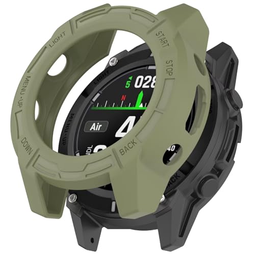 SEIAIYG Hülle Kompatibel mit Garmin Tactix 8 47mm AMOLED, Weiche TPU Stoßfeste Schutzhülle für Uhrenlünette - Grün SEIAIYG Hülle Kompatibel mit Garmin Tactix 8 47mm AMOLED, Weiche TPU Stoßfeste Schutzhülle für Uhrenlünette - Grün von SEIAIYG