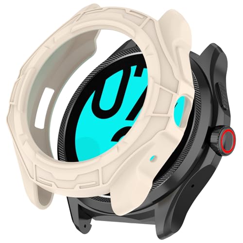 SEIAIYG Hülle Kompatibel mit Ticwatch Pro 5 Enduro, Weiche TPU Stoßfeste Schutzhülle für Uhrenlünette - Beige SEIAIYG Hülle Kompatibel mit Ticwatch Pro 5 Enduro, Weiche TPU Stoßfeste Schutzhülle für Uhrenlünette - Beige von SEIAIYG