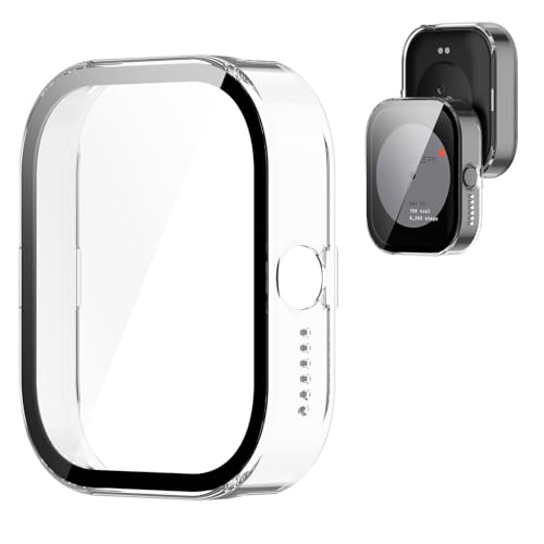 SEIAIYG Hülle für CMF by Nothing Watch Pro, Ultradünne PC Hard Schutzhülle mit Displayschutzfolie [Vollständige Abdeckung] - Transparent von SEIAIYG