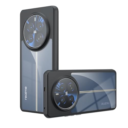 SEIAIYG Hülle für Realme 12 Pro 5G/12 Pro Plus 5G Handyhülle, Leichtgewicht Hybrid Stoßfeste Hardcase Kratzfest Cover Schutzhülle [Rückseite Transparentes Design], Transparente von SEIAIYG
