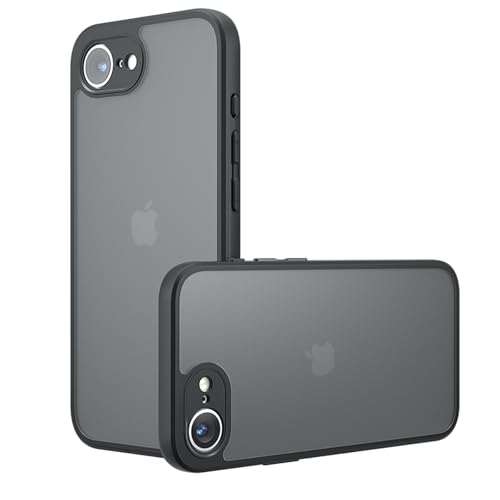 SEIAIYG Hülle für iPhone 16e Handyhülle, Rückseite Transluzent Mattiert, Anti-Fingerabdruck, Dünn Hardcase Stoßfeste Schutzhülle, Schwarz SEIAIYG Hülle für iPhone 16e Handyhülle, Rückseite Transluzent Mattiert, Anti-Fingerabdruck, Dünn Hardcase Stoßfeste Schutzhülle, Schwarz von SEIAIYG