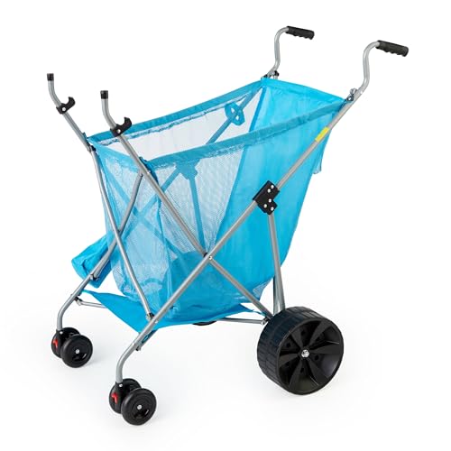 Seina Faltbarer Gartenwagen mit Stahlrahmen, Blau Seina Faltbarer Gartenwagen mit Stahlrahmen, Blau von SEINA