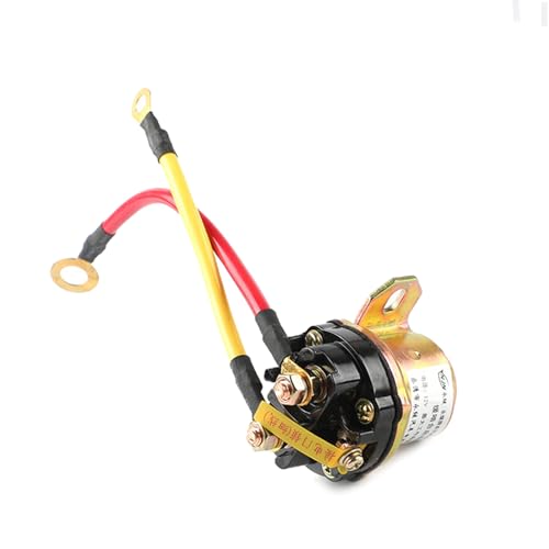 12V Verzögerung Motor Start Relais, Motor Starter Solenoid Passend für alle inländischen und importierten 12-24V Starter, Hochleistungs-Automobil Relais gewährleistet (Mit Kabel 12V) von SEIWEI