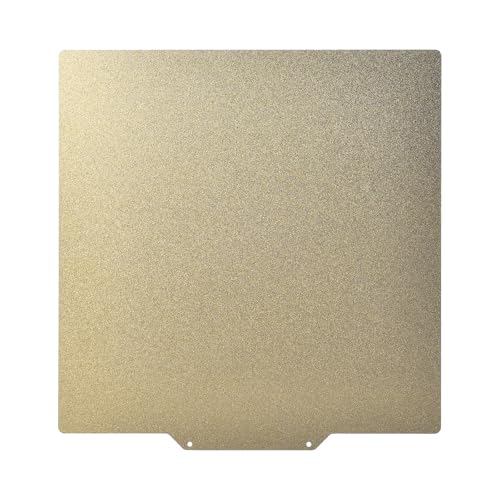 3D Drucker Bauplatte, 310x310mm Doppelseitige Magnetische Flexible Federstahl Bauplatte (Gelb) von SEIWEI