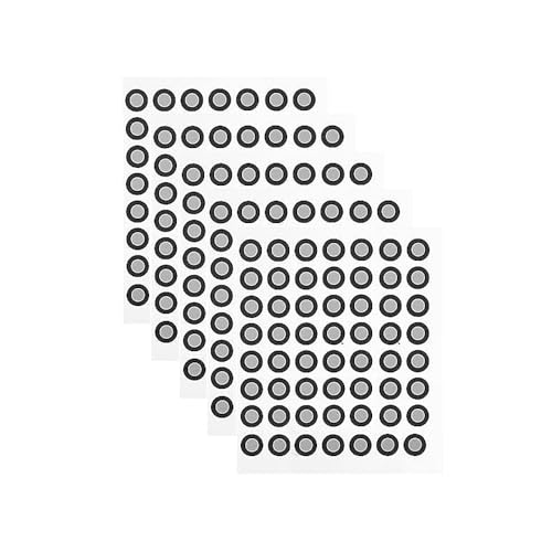 5 Blätter Scannermarker Hochreflektierendes Ziel Präzise Scanpunkte für 3D-Scanner 3D-Tracking-Punkt Erster Referenzmarkerpunkt(3 * 6mm) von SEIWEI
