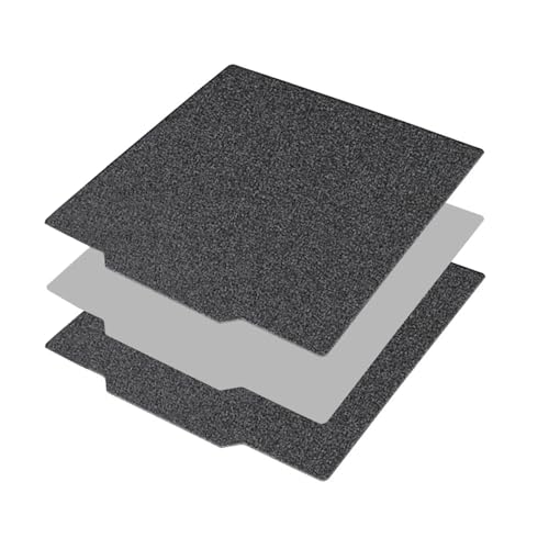 SEIWEI Schwarz Doppelseitig 235 * 235mm/9.2 * 9.2in, PEI Platte mit Stahlplatte, 3D Drucker strukturierte Platte, Bauplatte PEI Bauplatte, PEI Platte mit Stahlplatte für 3D Drucker von SEIWEI