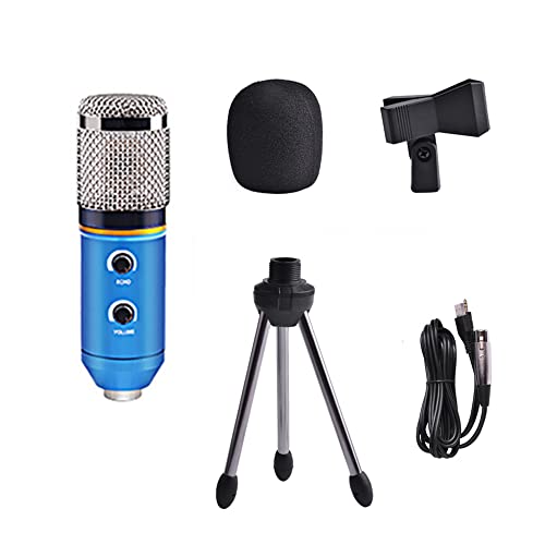 USB Mikrofon, Blau Kondensator Mikrofon Kit Kompatibel mit Phone PC Podcast Studio Streaming Gaming, Microphone mit Halterung Satz USB Mikrofon, Blau Kondensator Mikrofon Kit Kompatibel mit Phone PC Podcast Studio Streaming Gaming, Microphone mit Halterung Satz von SEIWEI
