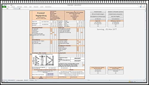 Dokumentation wiederkehrende Prüfung von Regale und Lagereinrichtungen Regalprüfung Protokoll nach DIN EN 15635 Prüflisten MS Excel-Software APP von SEK