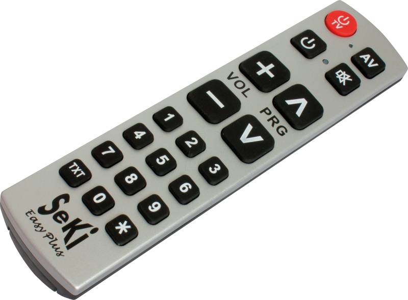 SEKI EASY+ MIX - SeKi Easy plus, lernfähige Universalfernbedienung, silber-schwar von SEKI