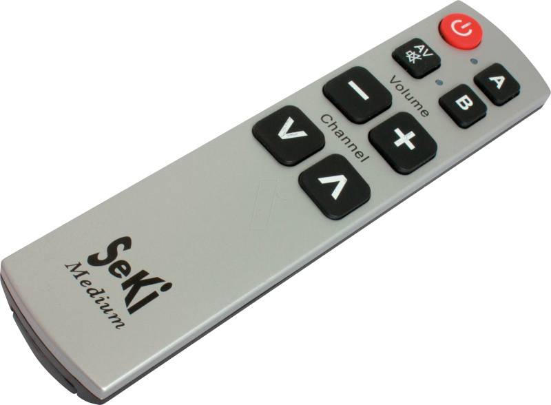 SEKI MEDIUM MIX - SeKi Medium, lernfähige Universalfernbedienung, silber-schwarz von SEKI