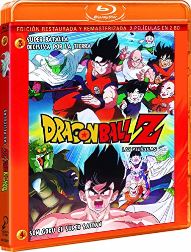 Pack Dragon Ball Z. Film 3: Super Battle Dezisiva par la Erde. Film 4: Es sind Goku El Super Saiyan. Bluray [Blu-ray] von SELECTA VISION