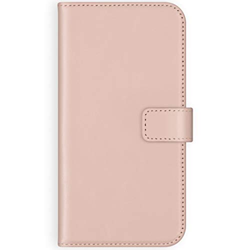 SELENCIA Bookcase Hülle kompatibel mit Samsung Galaxy A50, Samsung Galaxy A30s – Era Leder Handytasche Side Flip Case – Handyhülle aus Rindsleder in Rosa [3 Kartenfächer, Magnetverschluss] von SELENCIA