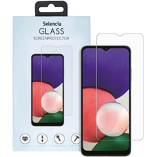 SELENCIA kompatibel mit Samsung Galaxy A22 (5G) Screenprotector – Schutzfolie aus gehärtetem 9H Glas – Displayschutz folie [Ultradrünn, Kristallklar & Kratzfest] von SELENCIA