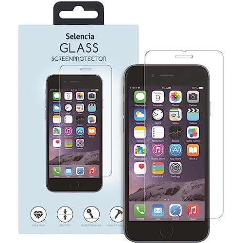SELENCIA kompatibel mit iPhone SE (2022), iPhone SE (2020) Screenprotector – Schutzfolie aus gehärtetem 9H Glas – Displayschutz folie [Ultradrünn, Kristallklar & Kratzfest] von SELENCIA
