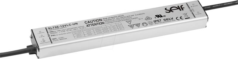 SLT96-12VLC-UN - LED-Trafo, 96 W, 12 V DC, 0 - 8 A von SELF