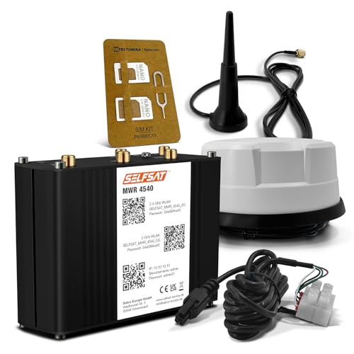 SELFSAT MWR 4540 4G Cat 6 WLAN Router bis 300 Mbps inkl. Panorama Antenne weiß SELFSAT MWR 4540 4G Cat 6 WLAN Router bis 300 Mbps inkl. Panorama Antenne weiß von SELFSAT
