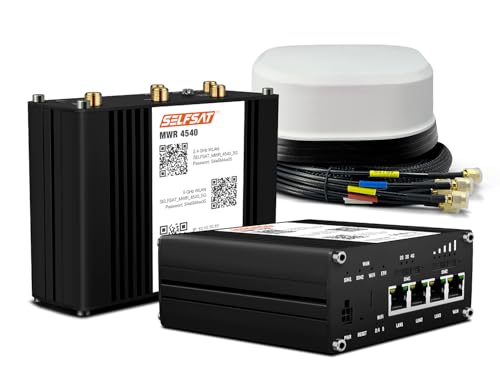 SELFSAT MWR 4540 4G Cat 6 WLAN Router bis 300 Mbps inkl. SATCO 5G Antenne weiß SELFSAT MWR 4540 4G Cat 6 WLAN Router bis 300 Mbps inkl. SATCO 5G Antenne weiß von SELFSAT