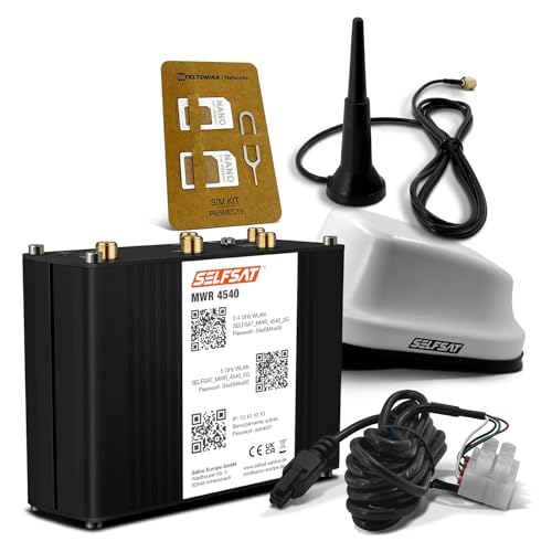 SELFSAT MWR 4540 4G Cat 6 WLAN Router bis 300 Mbps inkl. SELFSAT 5G Antenne weiß SELFSAT MWR 4540 4G Cat 6 WLAN Router bis 300 Mbps inkl. SELFSAT 5G Antenne weiß von SELFSAT