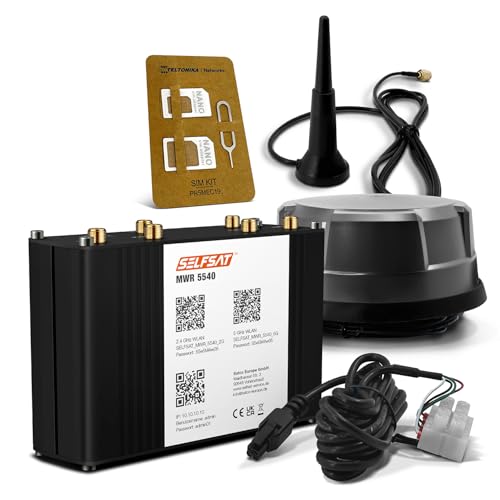 SELFSAT MWR 5540 5G Cat 12 WLAN Router bis 2,6 Gbps inkl. Panorama Antenne schwarz SELFSAT MWR 5540 5G Cat 12 WLAN Router bis 2,6 Gbps inkl. Panorama Antenne schwarz von SELFSAT