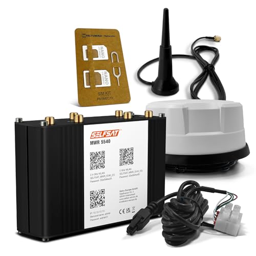 SELFSAT MWR 5540 5G Cat 12 WLAN Router bis 2,6 Gbps inkl. Panorama Antenne weiß SELFSAT MWR 5540 5G Cat 12 WLAN Router bis 2,6 Gbps inkl. Panorama Antenne weiß von SELFSAT