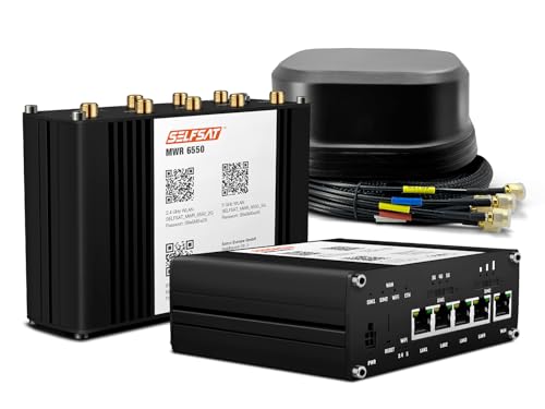 SELFSAT MWR 6550 5G Cat 20 WiFi 6 WLAN Router bis 3,4 Gbps inkl. SATCO 5G Antenne schwarz SELFSAT MWR 6550 5G Cat 20 WiFi 6 WLAN Router bis 3,4 Gbps inkl. SATCO 5G Antenne schwarz von SELFSAT