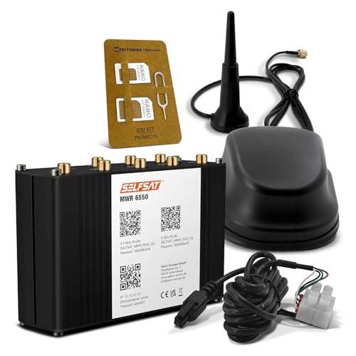 SELFSAT MWR 6550 5G Cat 20 WiFi 6 WLAN Router bis 3,4 Gbps inkl. SELFSAT 5G Antenne schwarz SELFSAT MWR 6550 5G Cat 20 WiFi 6 WLAN Router bis 3,4 Gbps inkl. SELFSAT 5G Antenne schwarz von SELFSAT