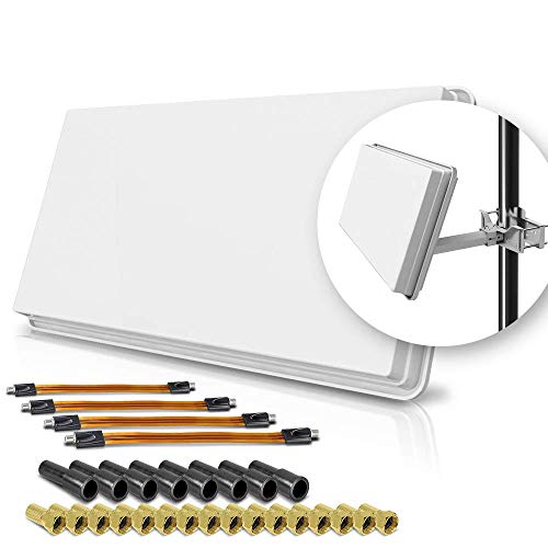 Selfsat H30D4+ 4 TV Teilnehmer SAT Flachantenne Flat +Profi Fensterdurchführung Full HD weiß Selfsat H30D4+ 4 TV Teilnehmer SAT Flachantenne Flat +Profi Fensterdurchführung Full HD weiß von SELFSAT