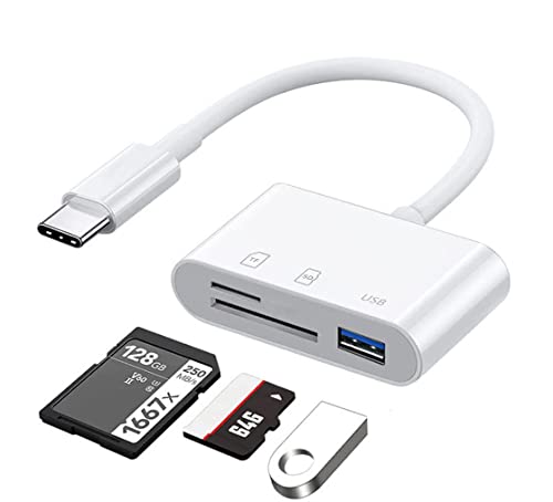 SD/Micro SD/USB3.0 Kartenleser, USB-C zu Micro SD SDXC SDHC USB3.0 OTG USB Speicher Adapter TF Speicher Typ C für Galaxy, Huawei, Tablets, Laptop, MacBook von SELIACR